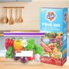 45 Count Reclosable Storage Bags, Fresh-keeping Bag, Heavy Duty Food Sorting Storage Bag, Food Preservation Sealed Bag, For Fruit, Grain