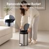 SSTC002-5L-S, Stainless Steel Kitchen Trash Can, 5L