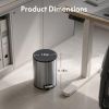 SSTC002-5L-S, Stainless Steel Kitchen Trash Can, 5L