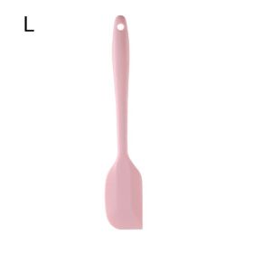 1pc All-in-one High-quality Silicone Scraper Baking Tool; Heat-resistant Silicone Scraper; Cream Cake Spatula; Baking Shovel Knife 8.27inch/11.02 (Color: Nordic Pink, size: large)