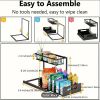 1/2pcs kitchen rack for sink organization and storage, under sink organization, sliding pull-out cabinet organization rack, metal sliding drawer